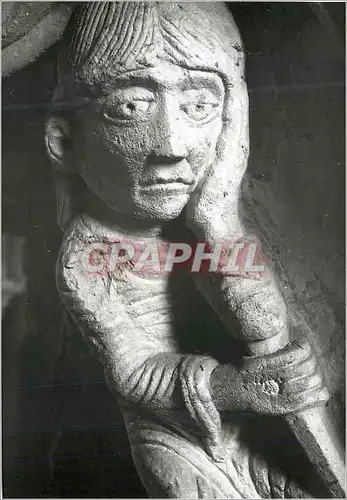 Cartes postales moderne Vezelay (Yonne) Basilique Sainte Madeleine (XIIe Siecle) Chapiteau du Narthex Legende de Saint B