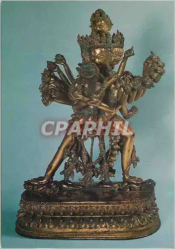 Moderne Karte Paris Musee Guimet Le dieu tutelaire Hevajra (Kya rdo rje) et sa Paredre XVIIe XVIIIe S Tibet (C