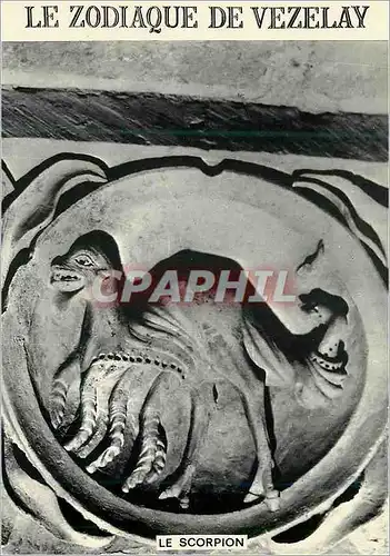 Cartes postales moderne Vezelay (Yonne) Basilique Sainte Madeleine (XIe et XIIe Siecle) Tympan Central Le Scorpion