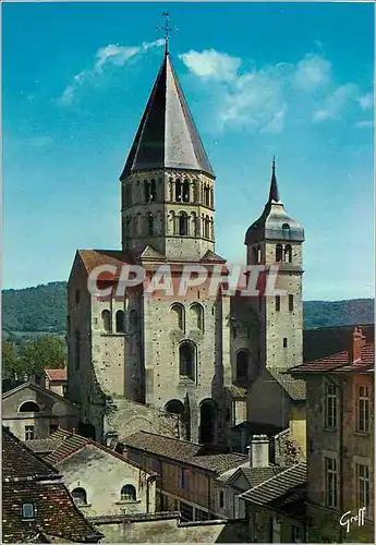 Cartes postales moderne Abbaye de Cluny (Saone et Loire) En Bourgogne Clocher de l'Eau Benite et Clocher de l'Horloge (X