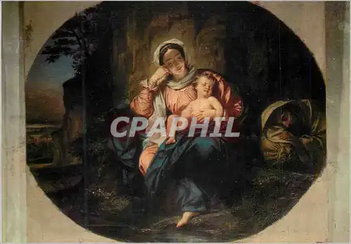 Cartes postales moderne Avignon (Vaucluse) Metropole Notre Dame des Doms Le Repos de la Sainte Famille Peinture d'Eugene