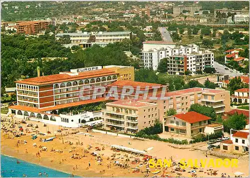 Moderne Karte Costa Dorada Tarragona Vendrell San Salvador Plage