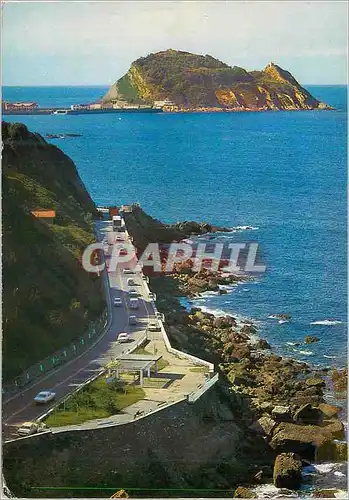 Cartes postales moderne Zarauz Route Cotiere et souris de Guetaria