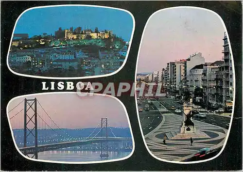 Moderne Karte Lisboa Portugal