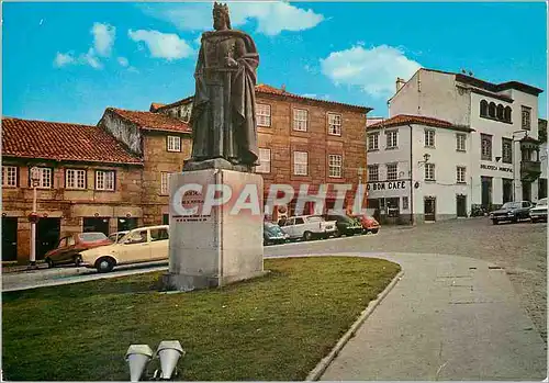 Moderne Karte Guarda Statue du Roi D Sancho Iet Bibliotheque