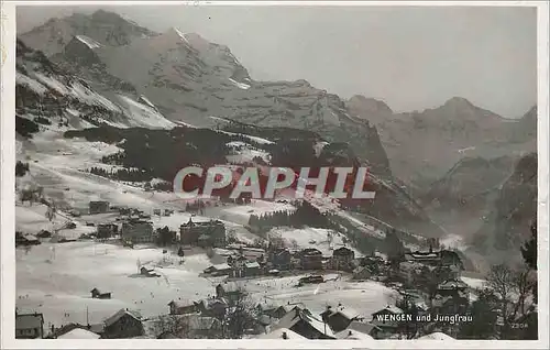 Cartes postales moderne Wengen und Jungfrau