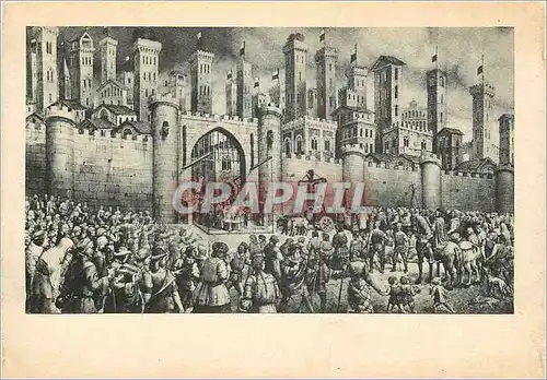 Cartes postales moderne Lucca Il Prodigioso e Solenne arrivo del Volto Santo nell'anno 742 di V Barsotti