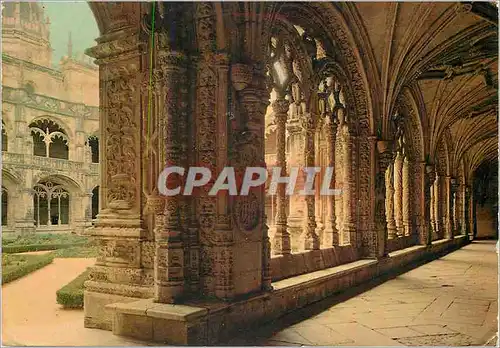 Cartes postales moderne Lisboa Portugal Monastere des Jeronimos (Cloitre)
