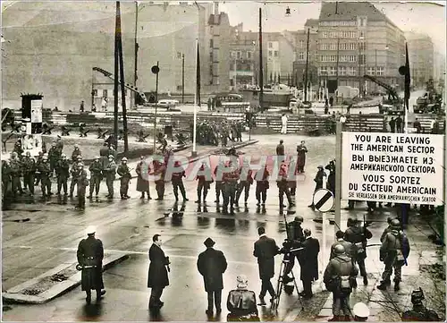 Moderne Karte Berlin Friedrichstreet with new Stoppages Militaria