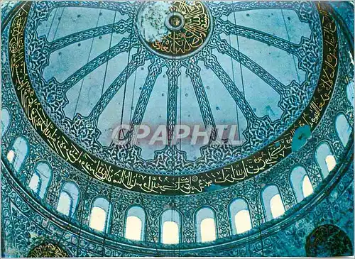 Moderne Karte Istanbul Turkey Sultan Ahmet Camiinin Kubbesi The Dome of the Blue Mosque