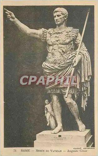 Cartes postales Rome Musee du Vatican Auguste Cesar