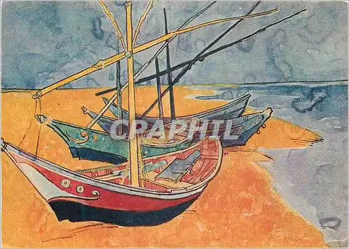 Cartes postales moderne Collection V W Van Gogh Laren Hollande V Van Gogh Barques aux Saintes Maries