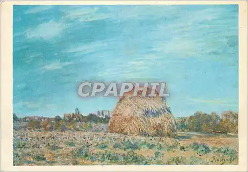 Cartes postales moderne Les Chefs d'Oeuvre du Musee de Douai Alfred Sisley (1840 1899) Une Meule au Bord du Loing