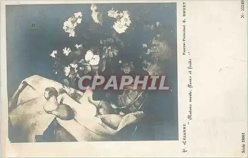 Cartes postales P Cezanne Nature Morte Fleurs et Fruits
