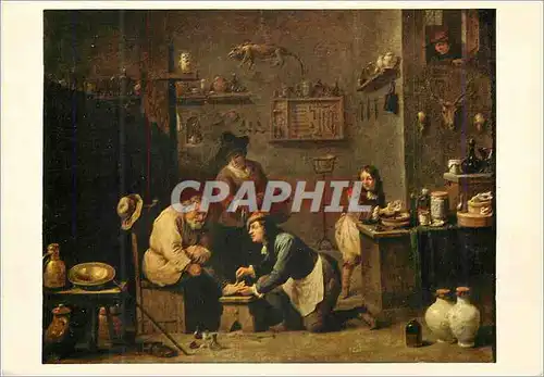 Cartes postales moderne Les Chefs d'Oeuvre du Musee d'Amiens David le Vieux Teniers (1582 1649) Le Medecin de Village