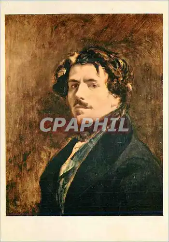 Cartes postales moderne Les Chefs d'Oeuvre du Musee du Louvre Eugene Delacroix (1798 1863) AUto Portrait