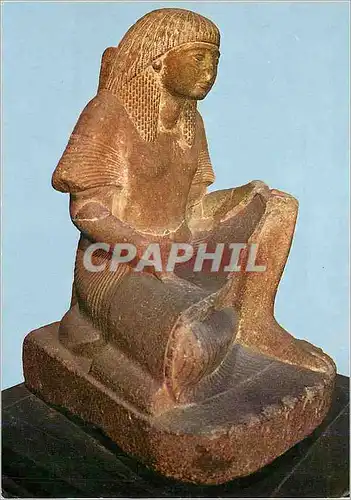 Cartes postales moderne Paris Grand Palais Exposition Ramses le Grand Statue de l'Intendant Hapy XIXe Dynastie Karnak