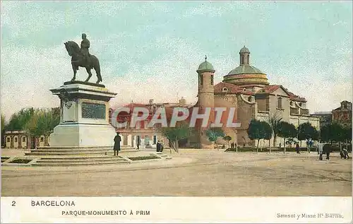 Cartes postales Barcelona Parque Monumento a Prim