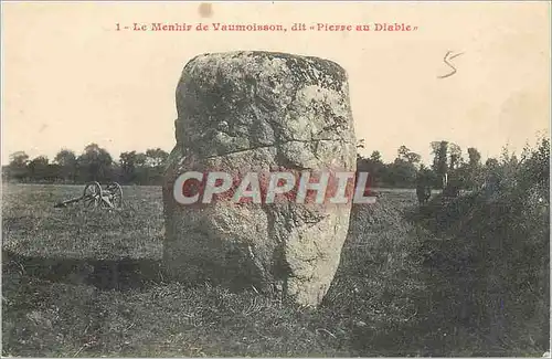 Cartes postales Le Menhir de Vaumoisson dit Pierre au Diable