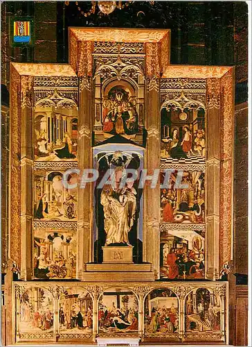 Moderne Karte Lumiere et Couleurs du Roussillon Perpignan Cathedrale St Jean Haliate Retable de la Vierge de l