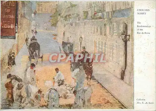 Cartes postales moderne Edouard Manet The Road Menders ot the Rue de Berne