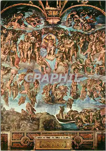 Cartes postales moderne Citta del Vaticano Chapelle Sixtine Jugement Dernier de Michelangelo