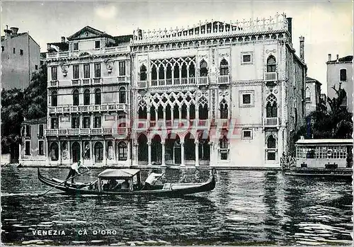 Cartes postales moderne Venezia Maison d'Or Bateau