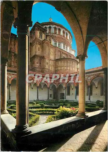 Moderne Karte Milano Eglise de S Marie des Graces le Cloitre