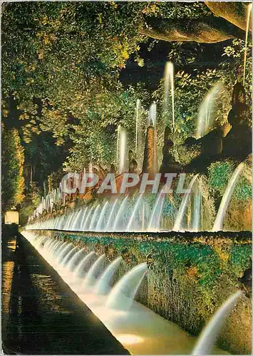 Moderne Karte Tivoli Villa d'Este Cent Fontaines