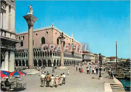 Moderne Karte Venezia Palais Ducal et Riva Degli Schiavoni