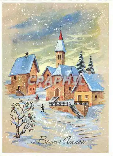 Moderne Karte Bonne Annee