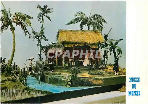 Cartes postales moderne Creche du Vietnam Nativite Realisee en 1966 par Remy Duong Duc Tan Noels du Monde