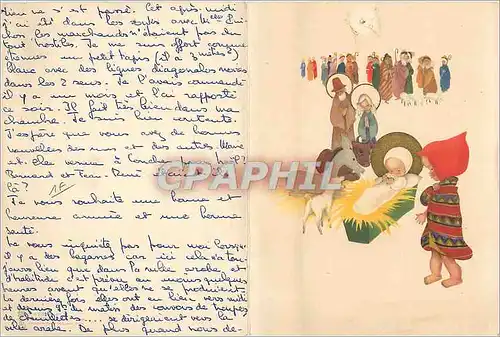 Moderne Karte Nouvel An Christ Ane Donkey