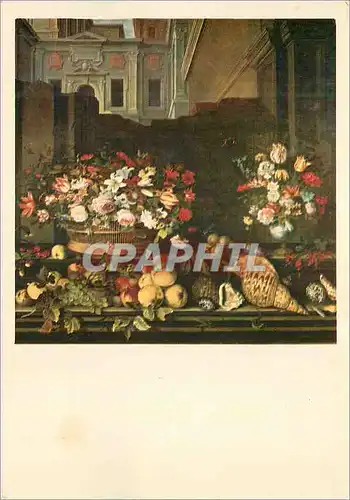 Cartes postales moderne Les Chefs d'Oeuvre du Musee de Douai Van der Ast (1590 apres 1656) Nature Morte avec Fleurs Frui
