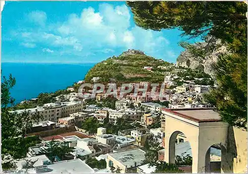 Moderne Karte Capri Vue Generale