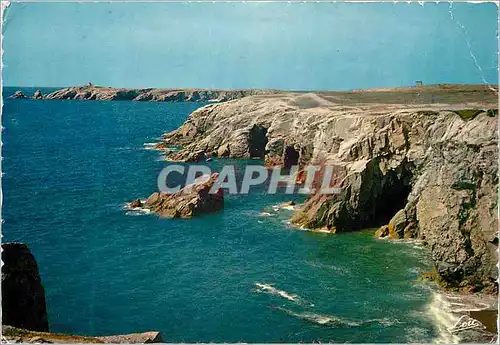 Moderne Karte Presqu'Ile de Quiberon Rochers et Grottes de la Cote Sauvage