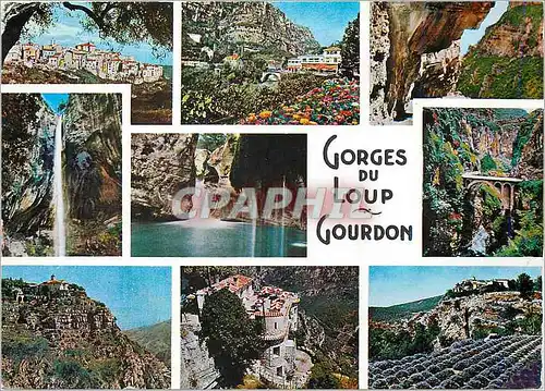 Cartes postales moderne Gourdon (Alpes Maritimes) Excursion des Gorges du Loup