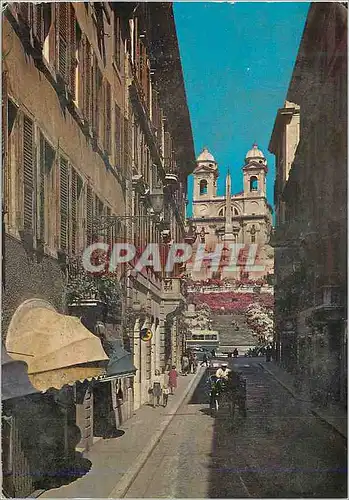 Cartes postales moderne Roma Place d'Espagne pris de Rue Condotti