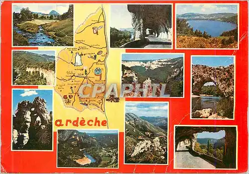 Cartes postales moderne Circuit Touristique de l'Ardeche Paysages du Vivarais