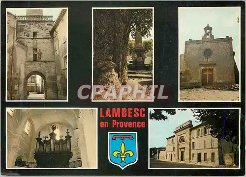 Cartes postales moderne Lambesc Bouches du Rhone Orgue Porte de l'Horloge Jacquemart Ancienne Porte des Remparts dite Po