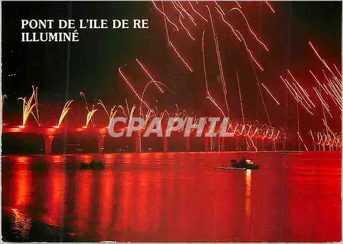 Cartes postales moderne Pont de l'Ile de Re (Ch Mme) l'Ile de Re est Desormais Reliee au Continent par un Pont de 2 km 9