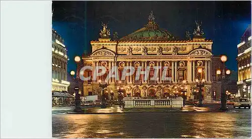 Moderne Karte Paris l'Opera Illumine