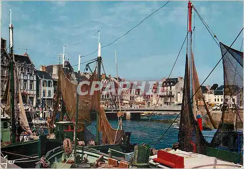 Cartes postales moderne Le Croisic (Loire Atlantique) la Bretagne en Couleurs le Port et le Nouveau Pont Bateaux