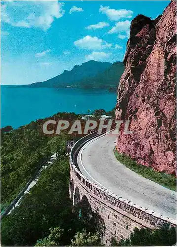 Cartes postales moderne L'Esterel Cote d'Azur Route en Corniche et les Roches Rouges