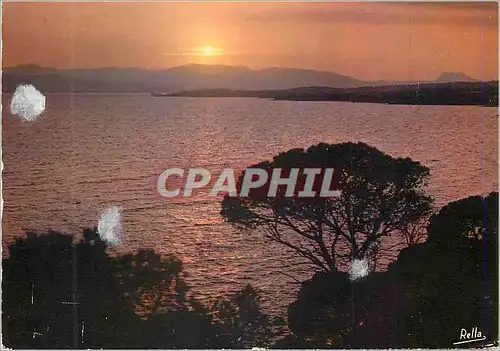 Cartes postales moderne La Cote d'Azur Coucher de Soleil