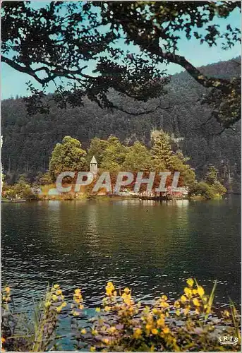 Cartes postales moderne Le Lac de Longemer et la Chapelle S Forent (1727) les Vosges Pittoresques