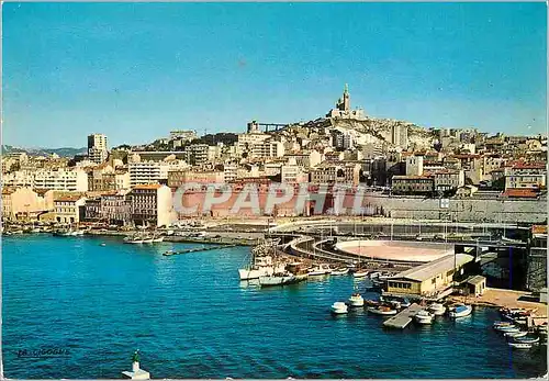 Cartes postales moderne Marseille le Vieux Port Bateaux