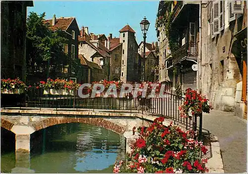 Cartes postales moderne Le Vieil Annecy les Quais Fleuris du Canal le Thiou