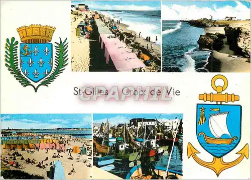 Cartes postales moderne St Gilles Croix de Vie (Vendee) Bateaux de peche