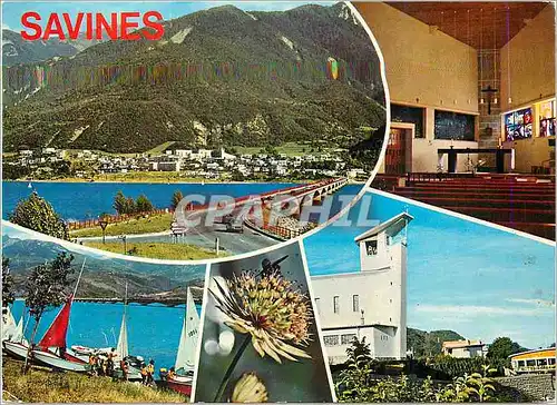 Cartes postales moderne Savines (alt 800m) Lac de Serre Pancon les Alpes Bateaux